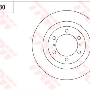 Tarcza hamulcowa TRW DF7880S Łatwy zwrot