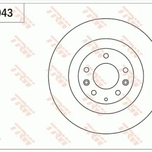 Tarcza hamulcowa TRW DF8043 Ostatnie sztuki