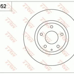Tarcza hamulcowa TRW DF8052 Premium