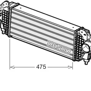 Chłodnica powietrza doładowującego DENSO DIT01005 Ostatnie sztuki