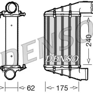 Chłodnica powietrza doładowującego DENSO DIT02001 Premium
