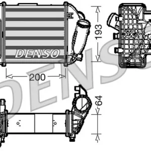 Ograniczona ilość Chłodnica powietrza doładowującego DENSO DIT02005