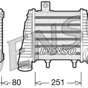 Chłodnica powietrza doładowującego DENSO DIT02016 Wysoka jakość