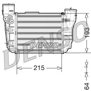 Chłodnica powietrza doładowującego DENSO DIT02020 Do wyczerpania zapasów