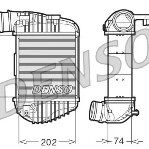 Chłodnica powietrza doładowującego DENSO DIT02023 Bestseller