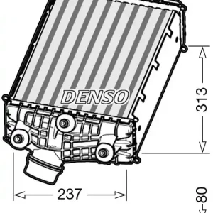 Chłodnica powietrza doładowującego DENSO DIT28001 Kup teraz