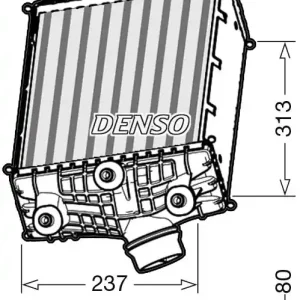 Chłodnica powietrza doładowującego DENSO DIT28002 Darmowa dostawa