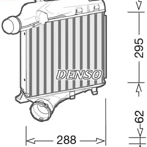 Popularny Chłodnica powietrza doładowującego DENSO DIT28021