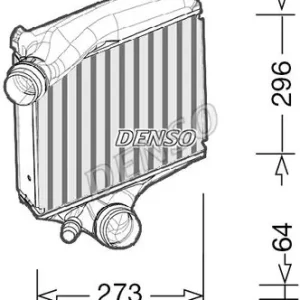 Chłodnica powietrza doładowującego DENSO DIT28023 Sprawdź teraz