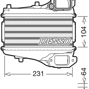 Chłodnica powietrza doładowującego DENSO DIT40001 Wyprzedaż