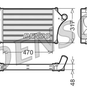 Cena promocyjna Chłodnica powietrza doładowującego DENSO DIT45001