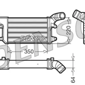 Chłodnica powietrza doładowującego DENSO DIT45002 Ekspresowa dostawa