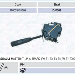 Okazja Przełącznik kolumny kierowniczej MAGNETI MARELLI 510033451501