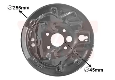 Osłona, bęben hamulcowy VAN WEZEL 7620373 Wyprzedaż