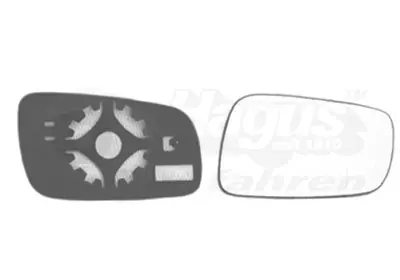 Szkło lusterka, lusterko zewnętrzne VAN WEZEL 7620838 Do wyczerpania zapasów