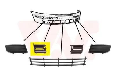ATRAPY / ZAŚLEPKI W ZDERZAK VAN WEZEL 7622594 Zamów dziś