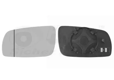 Szkło lusterka, lusterko zewnętrzne VAN WEZEL 7625831 Łatwy zwrot