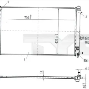 Chłodnica, układ chłodzenia silnika TYC 770-0003 Oferta