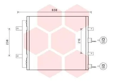 Tylko dziś Skraplacz, klimatyzacja VAN WEZEL 77005051