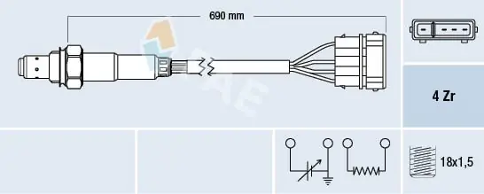 Sonda lambda FAE 77128 Cena promocyjna