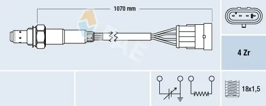 Sonda lambda FAE 77161 Szybka dostawa
