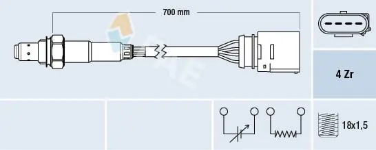 Sonda lambda FAE 77205 Szybka dostawa