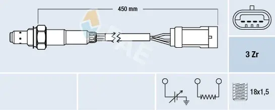 Sonda lambda FAE 77222 Dodaj do koszyka
