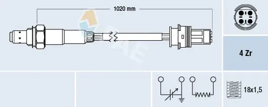 Sonda lambda FAE 77271 Łatwy zwrot