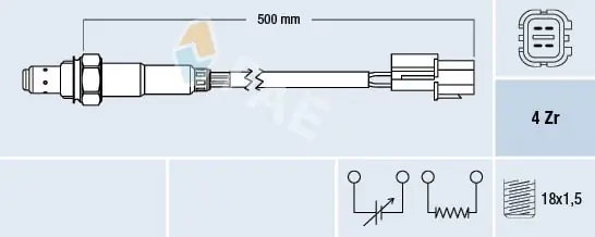Sonda lambda FAE 77292 Darmowy zwrot