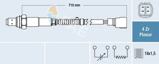 Sonda lambda FAE 77311 Rabat