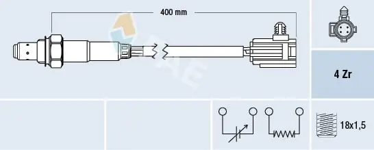 Sonda lambda FAE 77325 Bezpieczna płatność