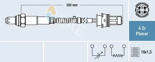 Najlepsza cena Sonda lambda FAE 77409