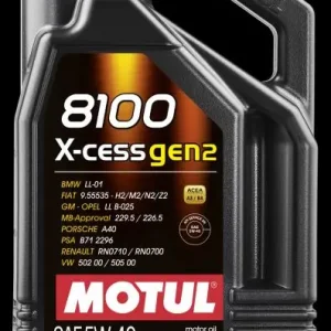 Zniżka Sklep Wazcar  Karta produktu: MOT5W40 X-CESS GE2 4 MOTUL Olej MOTUL 8100 X-CESS Gen2 A3/B4 5W40 4L