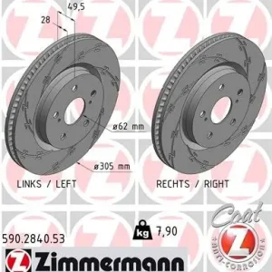TARCZA HAMULC. TOYOTA CAMRY  17- PRZÓD Zniżka