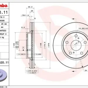Oferta TARCZA HAMULC. TOYOTA RAV 4  06- PRZÓD