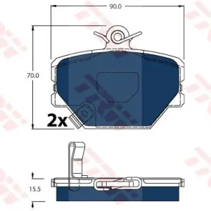 KLOCKI HAMULC. SMART 98-04 Premium