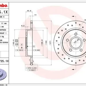 Wyjątkowa oferta TARCZA HAMULC. FORD FOCUS  11- TYŁ