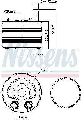 CHŁODNICA OLEJU NISSAN Dostępne od ręki