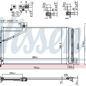 Chłodnica klimatyzacji NISSENS 940657 1715000354 Darmowy zwrot