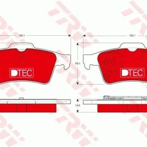 Zamów teraz Klocki hamulcowe TRW GDB1469DTE 23482160