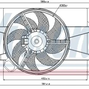Popularny Wentylator chłodnicy NISSENS 85029 1141509