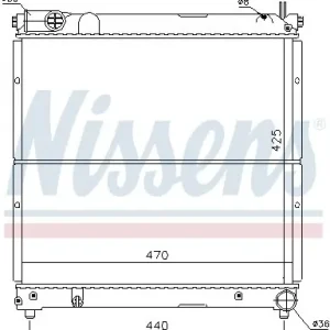 Tylko dziś Chłodnica silnika NISSENS 64163 1770084CB0