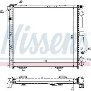Nie przegap Chłodnica silnika NISSENS 62696A 1245001702