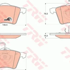 Zamów dziś Klocki hamulcowe TRW GDB1538 23034203