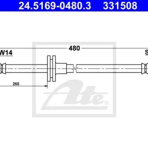 PRZEWOD HAM.PRZOD L/P Darmowy zwrot