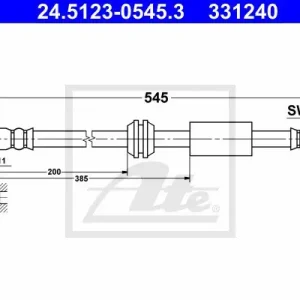 Wyprzedaż PRZEWOD HAM.PRZOD L/P
