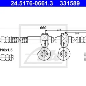 Ograniczona ilość PRZEWOD HAM.PRZOD PRAWY